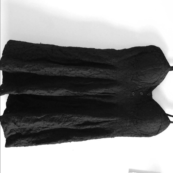 Blue notes Black lace tank top - Picture 1 of 3